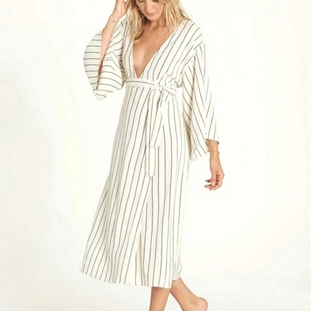 Billabong 'Robe Life' Kimono Wrap Midi Dress - XS